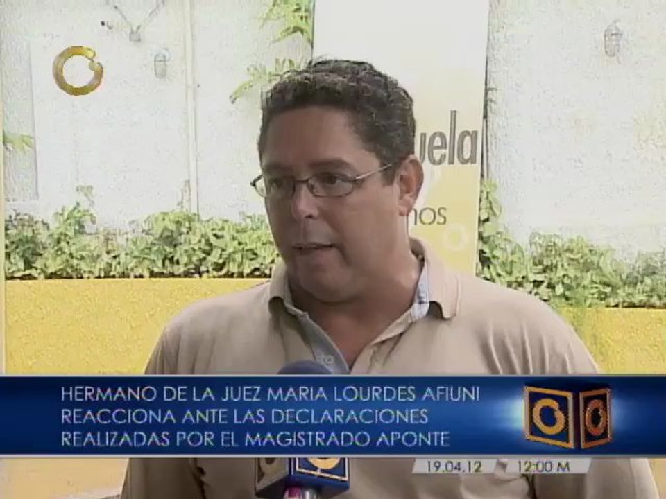 Nelson Afiuni: mi hermana no entrará a juicio con la situación judicial de Venezuela