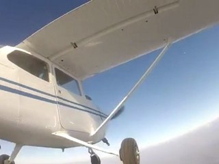 Skydive Exit Slow Motion