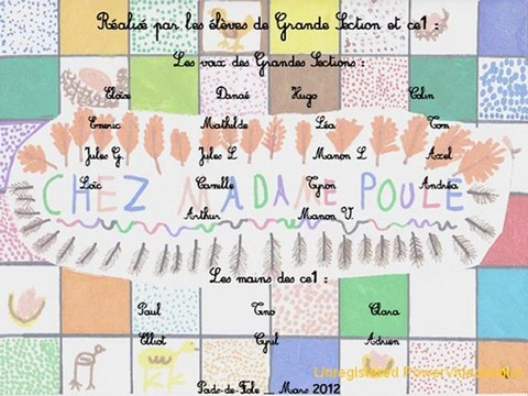 diaporama Chez Mme Poule GS-CE1 Poids-de-Fiole