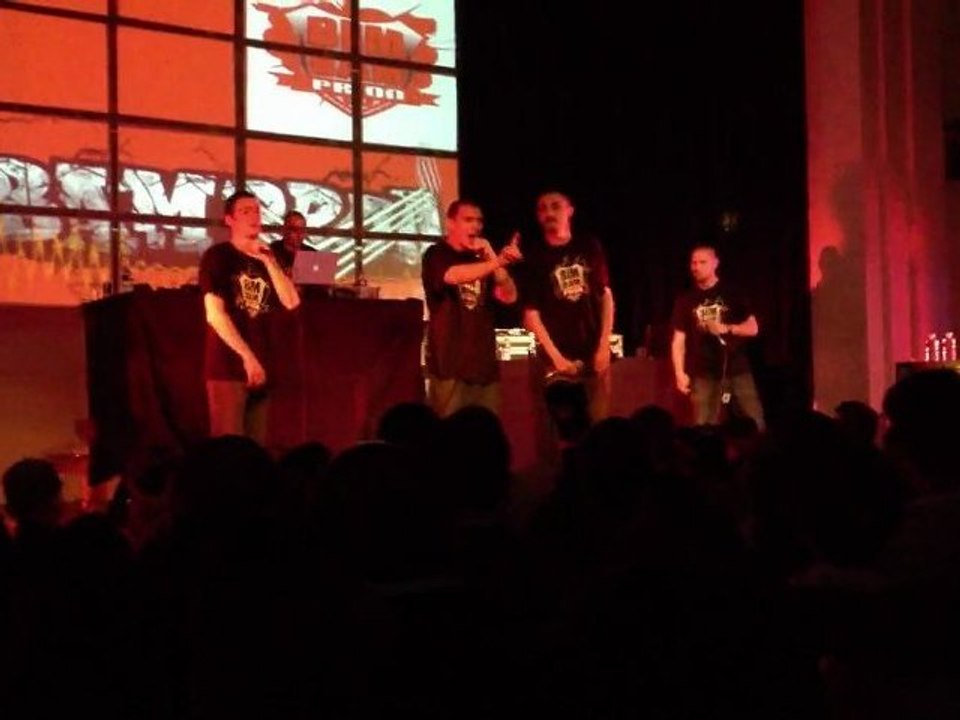 BIMBAM PROD  ECRIRE POUR EXISTER  CONCERT inglourious bastardz SALLE ERNEST RENAN LE 7.4.2012( part 3 )