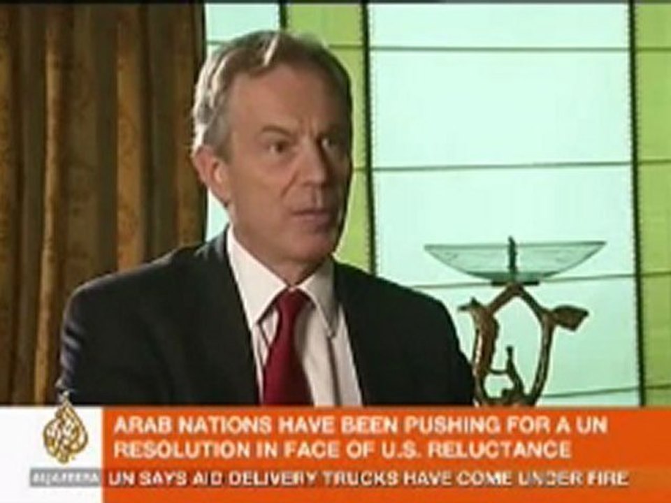 Tony Blair on Gaza - 8 January 2009