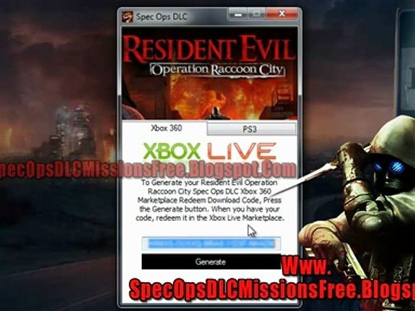 Resident Evil Operation Raccoon City Spec Ops DLC Missions Free on Xbox 360  And PS3 - video Dailymotion
