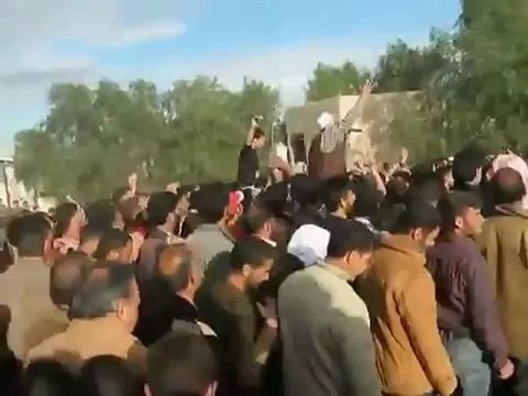 فري برس ريف دمشق مقطع رائع من تشييع شهيد قرية العبادة Damascus