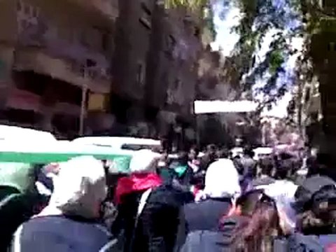 فري برس ريف دمشق مظاهرة أحرار و حرائر التل 19 4 2012 ج4 Damascus