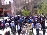 فري برس ريف دمشق مظاهرة أحرار و حرائر التل 19 4 2012 ج1 Damascus