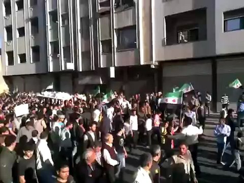 فري برس دمشق القابون تشييع الشهيد أنس ادريس 19 4 2012 ج2 Damascus