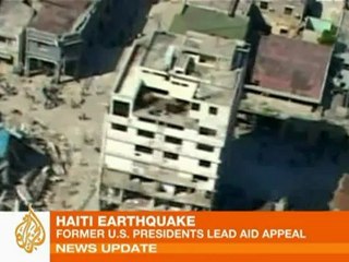 Former US presidents lead Haiti aid appeal