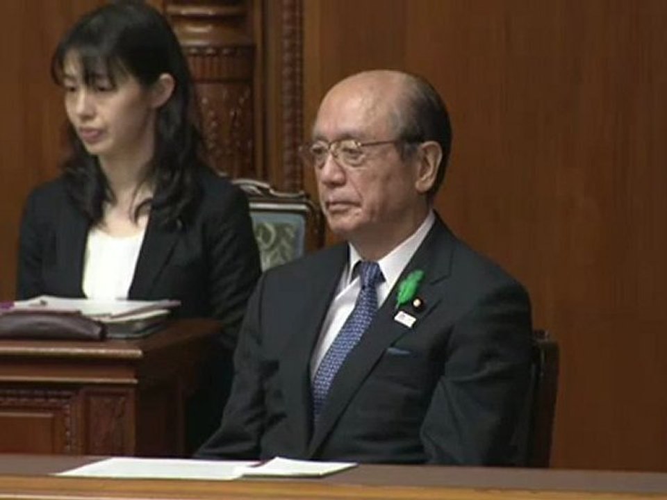 2012.04.20 参議院本会議　国土交通大臣前田武志　問責決議案　可決