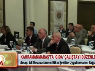 KAHRAMANMARAŞ’TA ‘GIDA’ ÇALIŞTAYI DÜZENLENDİ 17.04.2012