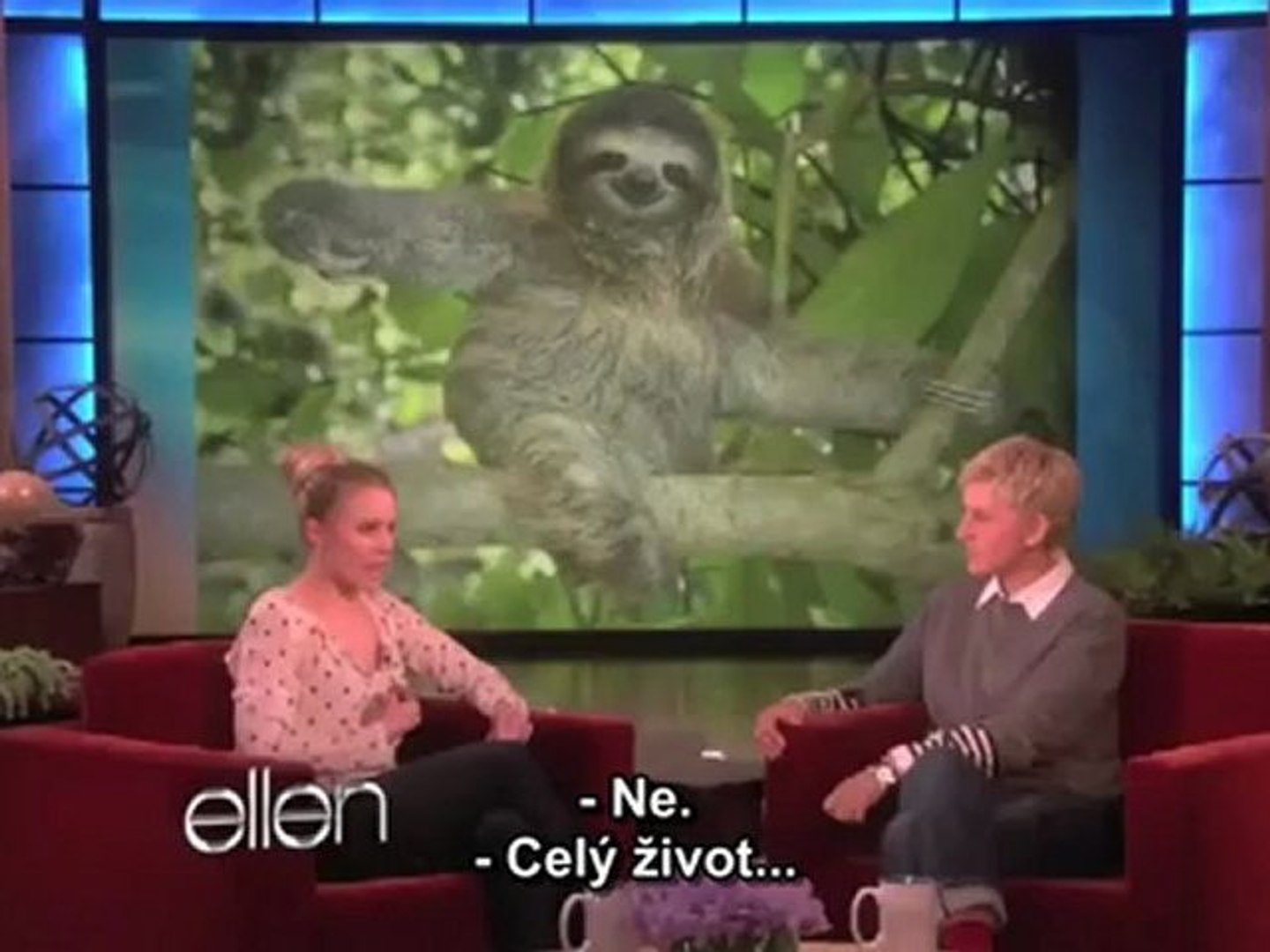 Kristen Bell's Sloth Gets Auto tuned!_arc
