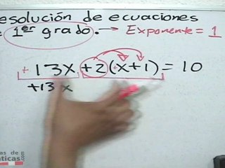 Resolución de ecuaciones de primer grado - HD