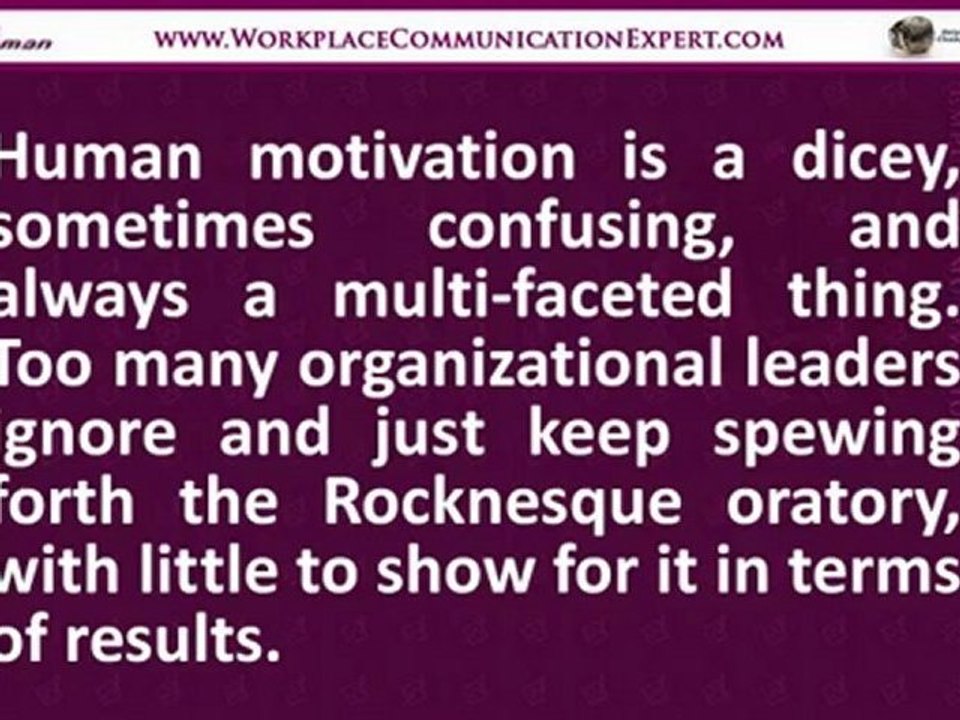 Great Leaders Master Level 2 Leadership Communication - Motivating the Team As a Team