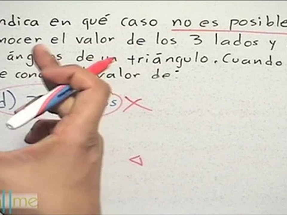 Condiciones de un triángulo