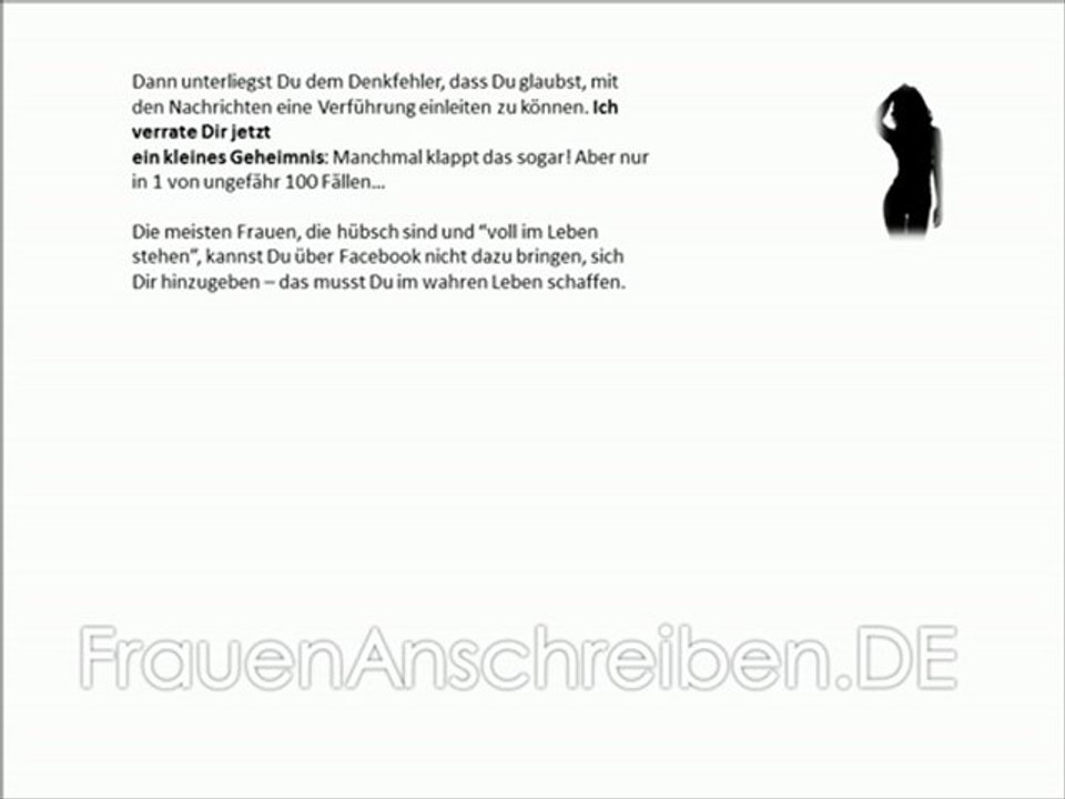Sie schreibt mich nie an, obwohl wir bereits geschrieben haben (Leserfrage Facebook Dating)
