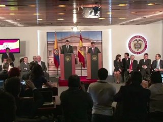 Rajoy praises "legal safety" in Colombia