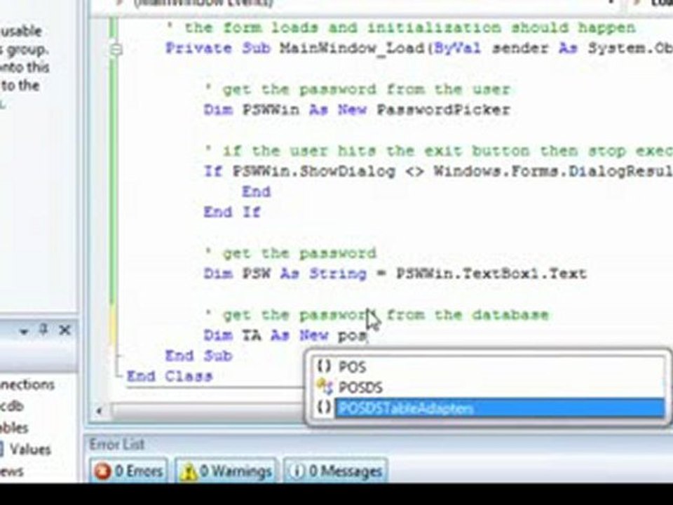 Developing a Point of Sale System using VB.NET part 1 - YouTube