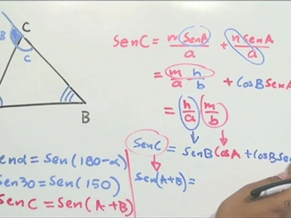 Demostración de la suma de ángulos de la función seno - HD