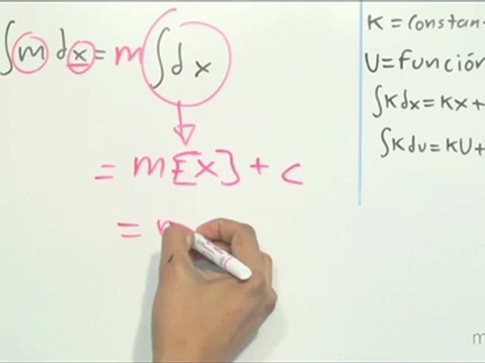 Integral de una constante - HD