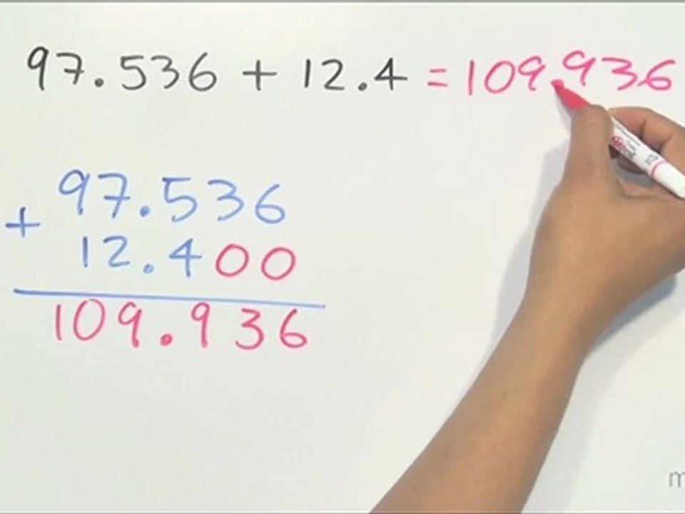 Suma de números con punto decimal - HD