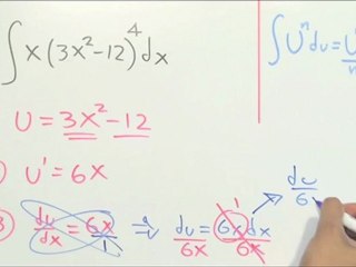 Funciones con potencia - parte 1 (integral por sustitución) - HD