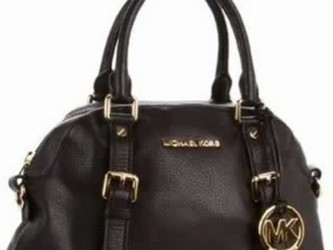 Michael Kors Bedford Large Bowling Satchel Black
