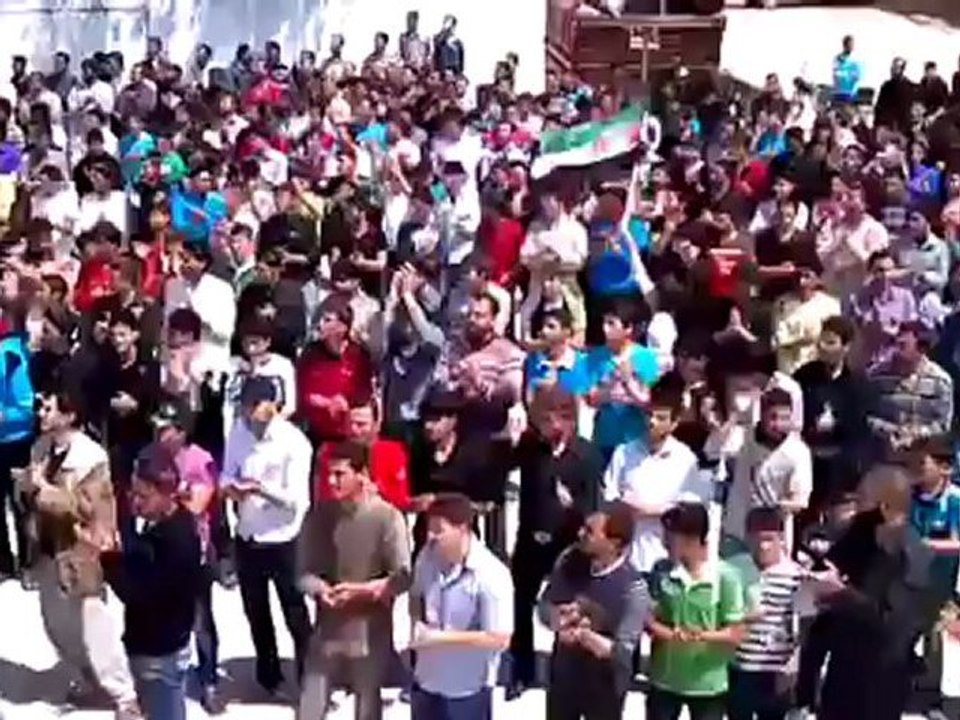 فري برس ريف حماه المحتل  مورك   جمعة سننتصر ويهزم الأسد 20 4 2012 Hama