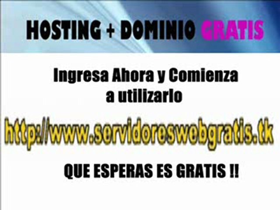 Como tener (Hosting Gratis) sin publicidad en tu web