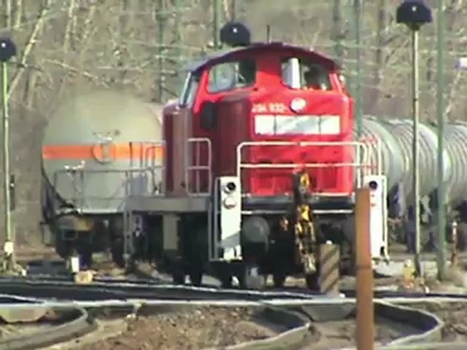 Güterzüge auf dem Rangierbahnhof Köln-Gremberg, BR294, 4x BR140, 2x BR155