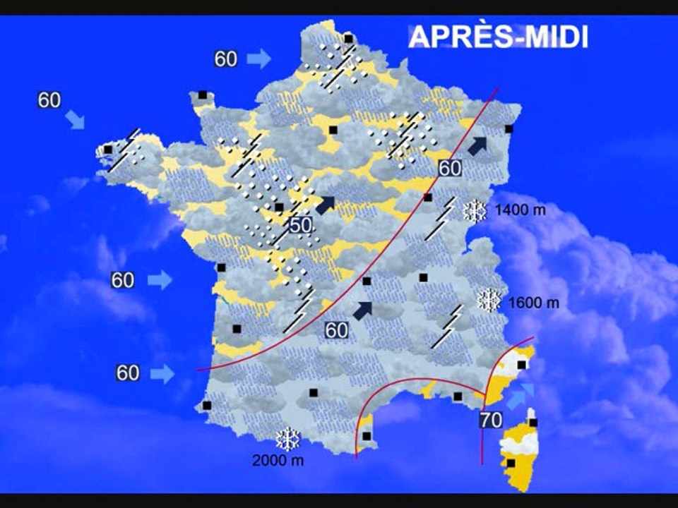 Météo 21 avril 2012: Prévisions du week-end et tendances à 15 jours: Pluie, douceur et orages !