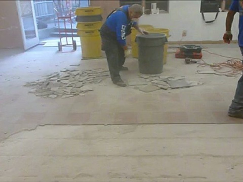 How To Remove Floor Tiles Fast - Watch and Learn