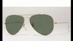 Ray Ban Sunglasses Aviator Large Metal 3025 L0205 Arista/Crystal Green (G-15XLT), 58mm