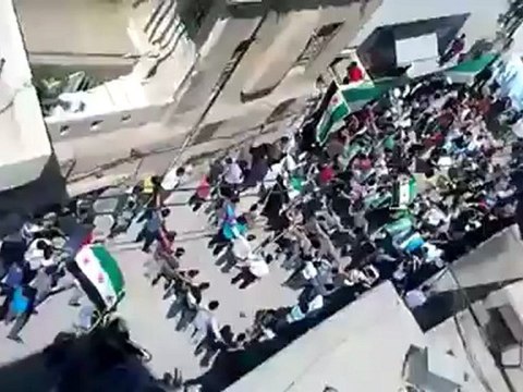 فري برس دمشق مظاهرة حي برزة جمعة سننتصر ويهزم الاسد20 4 2012 ج4 Damascus
