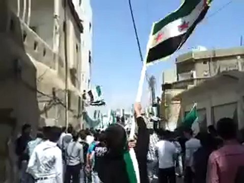 فري برس دمشق مظاهرة حي برزة جمعة سننتصر ويهزم الاسد20 4 2012 ج2 Damascus