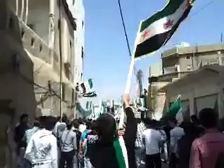 فري برس دمشق مظاهرة حي برزة  جمعة سننتصر ويهزم الاسد20 4 2012 ج2 Damascus