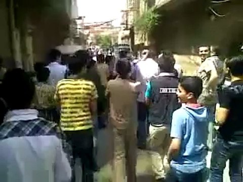 فري برس دمشق حي القابون مظاهرة الثانية لأبطال القابون20 4 2012 Damascus