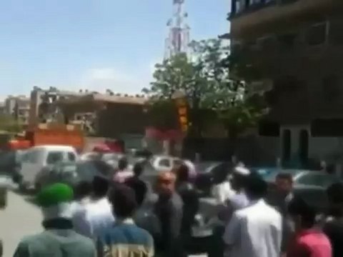 فري برس دمشق الزاهرة مظاهرة من جامع الأشمر 20 4 2012 ج2 Damascus