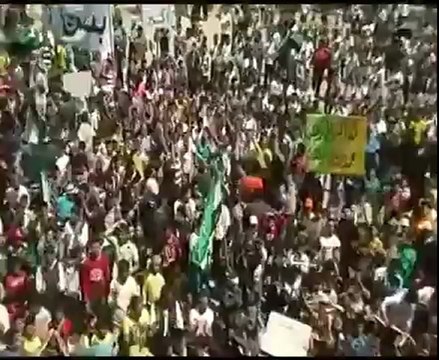 فري برس ادلب بنش مظاهرة جمعة سننتصر ويهزم الاسد 20 4 2012 ج5 Idlib