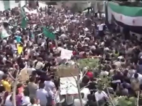 فري برس حمص تلبيسة مظاهرة حاشدة رائعة في جمعة ستنتصر الثورة و يهزم الاسد بدكم بشار لا والله 20 4 2012 ج3 Homs
