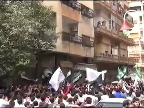 فري برس حمص حي الملعب جمعة سننتصر ويهزم الأسد قائدنا محمد 20 4 2012 ج3 Homs