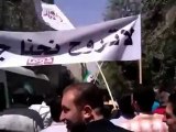 فري برس ريف دمشق دوما مظاهرة مسجد البغدادي رغم تواجد الأمن دقة جيدة 20 4 2012 Damascus