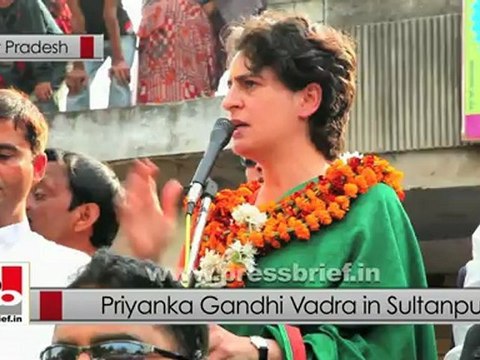 UP polls Priyanka Gandhi addresses election meeting in Sultanpur