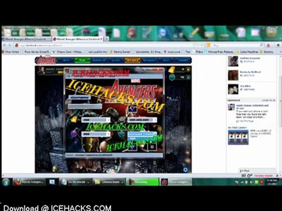 Facebook Marvel Avengers Alliance Hack Cheat v6.2.2 May June 2012 Release [Updated] FREE Download