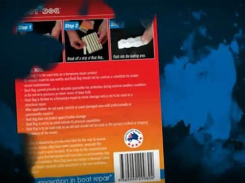 Kayak repairs with Boat Bog that stops leaks fast