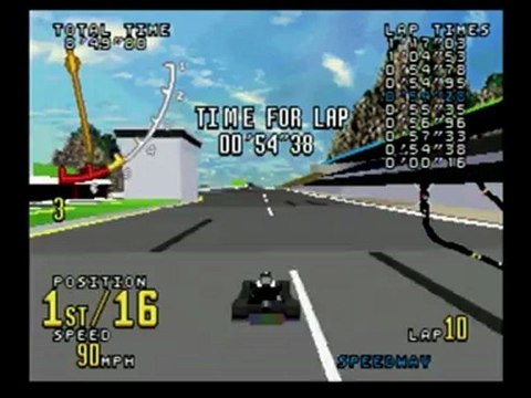 Classic Game Room : VIRTUA RACING Sega Saturn review