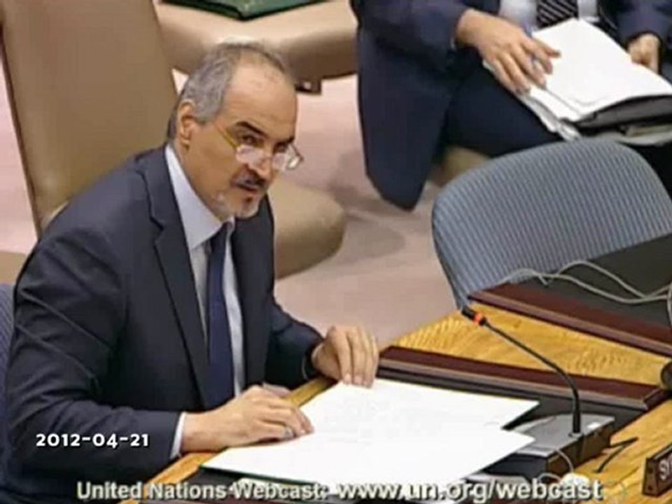 Syrian Arab Republic H.E. Mr. Bashar Ja’afari - Security Council Meeting on Syria 21-04-2012