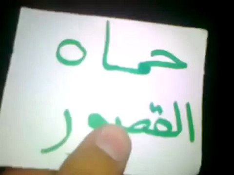 فري برس حمــــاة المحتلةالقصور الرجل البخاخ 2012 4 20 Hama