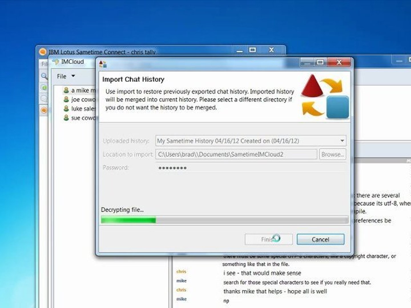 Ibm sametime chat