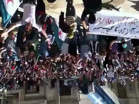 فري برس ريف دمشق عين منين جمعة سننتصر ويهزم الأسد 20 4 2012 Damascus
