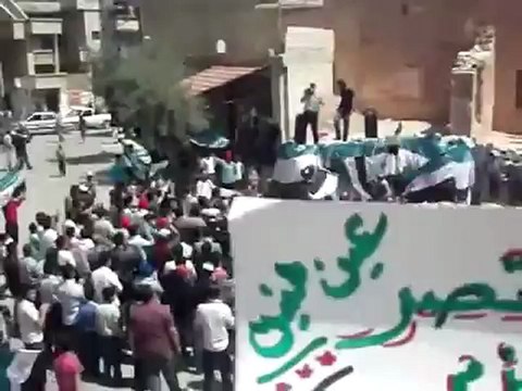 فري برس ريف دمشق عين منين جمعة سننتصر ويهزم الأسد 20 4 2012 ج2 Damascus