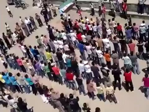 فري برس درعا صيدا مظاهرة في جمعة سننتصر ويهزم الأسد 20 4 2012ج2 Daraa